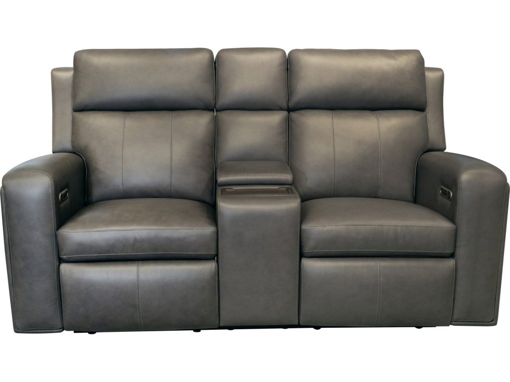 Wyatt Power Reclining Loveseat with Console & Power Headrests & Lumbar - image 1