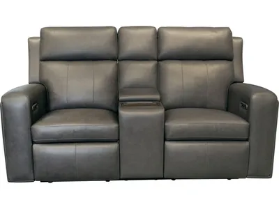 Wyatt Power Reclining Loveseat with Console & Power Headrests & Lumbar