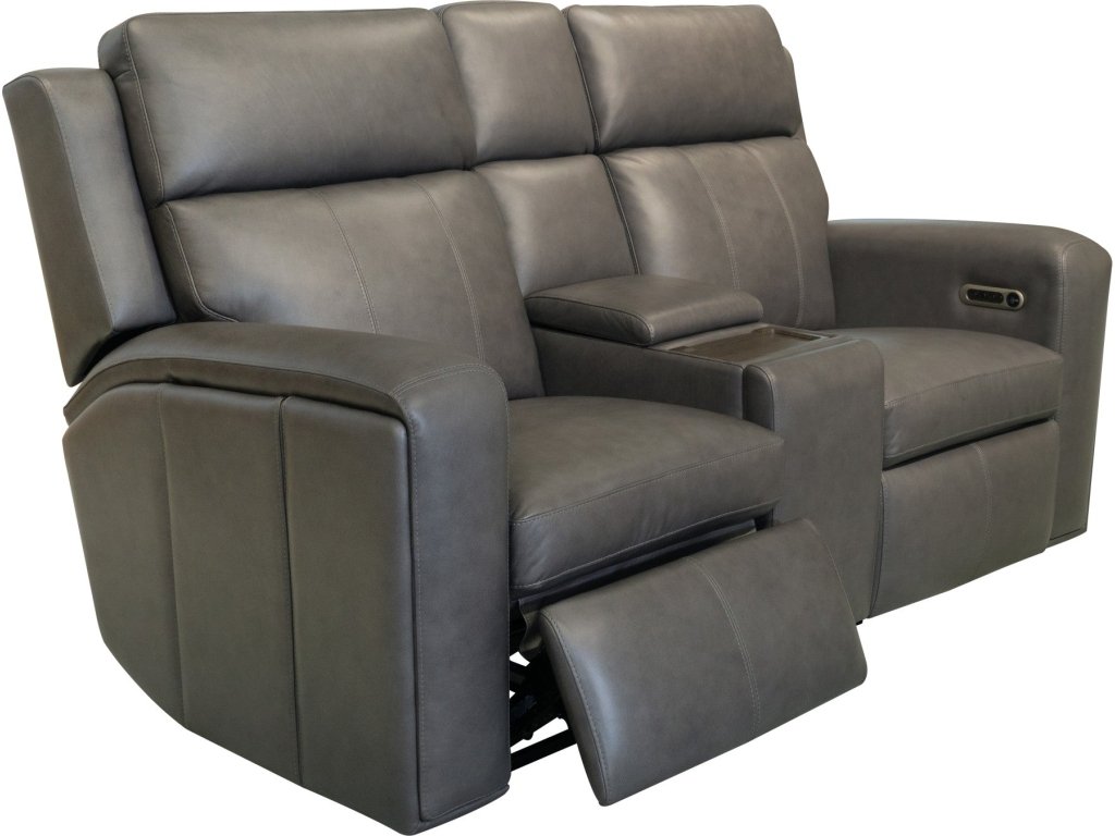 Wyatt Power Reclining Loveseat with Console & Power Headrests & Lumbar - image 3