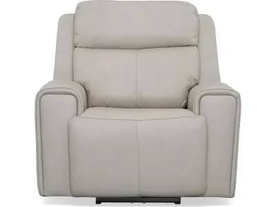 Barnett Leather Power Recliner with Power Headrest & Lumbar - Alternative View
