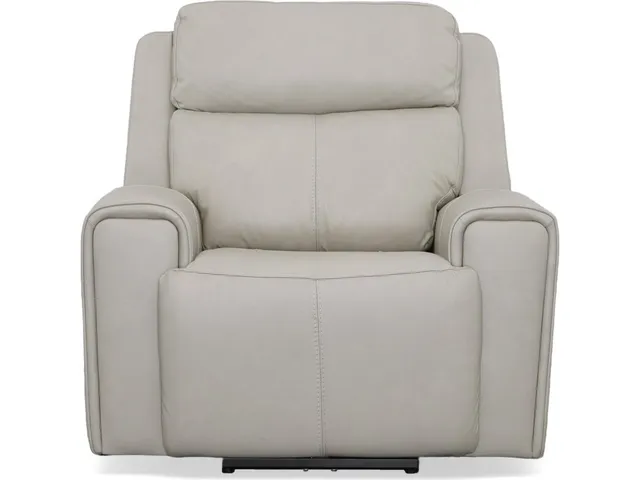 Barnett Leather Power Recliner with Power Headrest & Lumbar - Alternative View