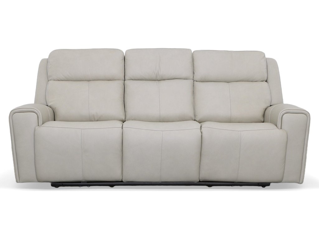 Barnett Leather Power Reclining Sofa with Power Headrests & Lumbar - image 1