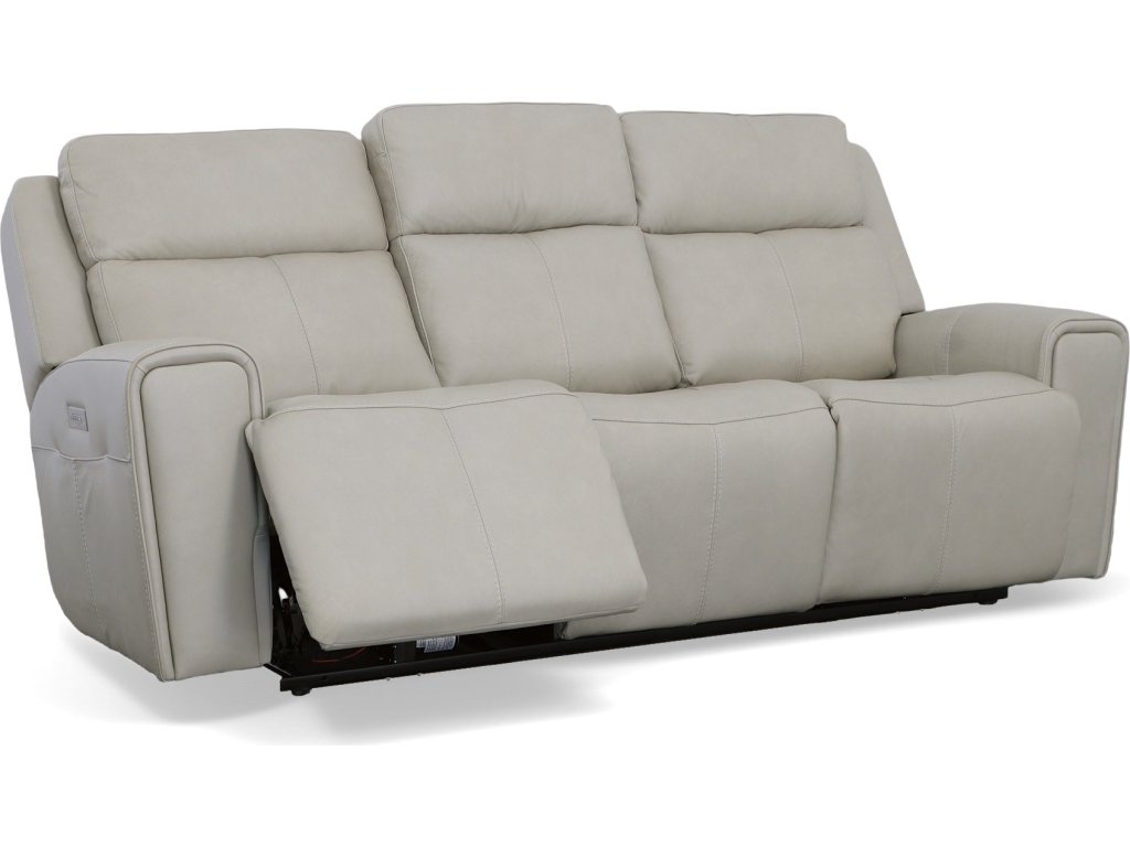 Barnett Leather Power Reclining Sofa with Power Headrests & Lumbar - image 3