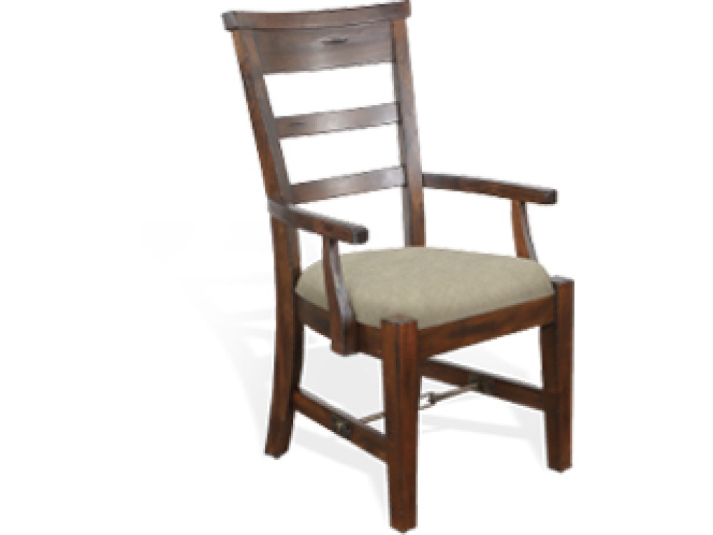 Tuscany Ladderback Arm Chair, Cushion Seat - main image