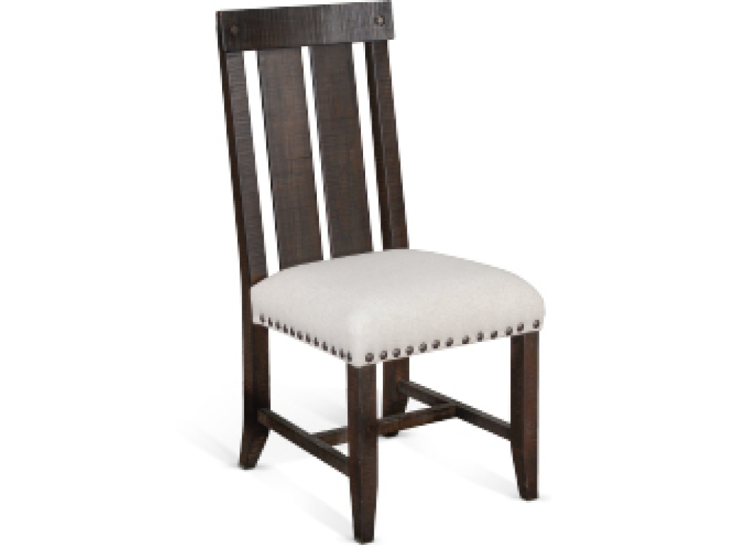 Dbl. Slat Back Chair, Cushion Seat - main image