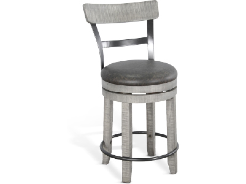 24"H Swivel Barstool Cushion Seat - main image