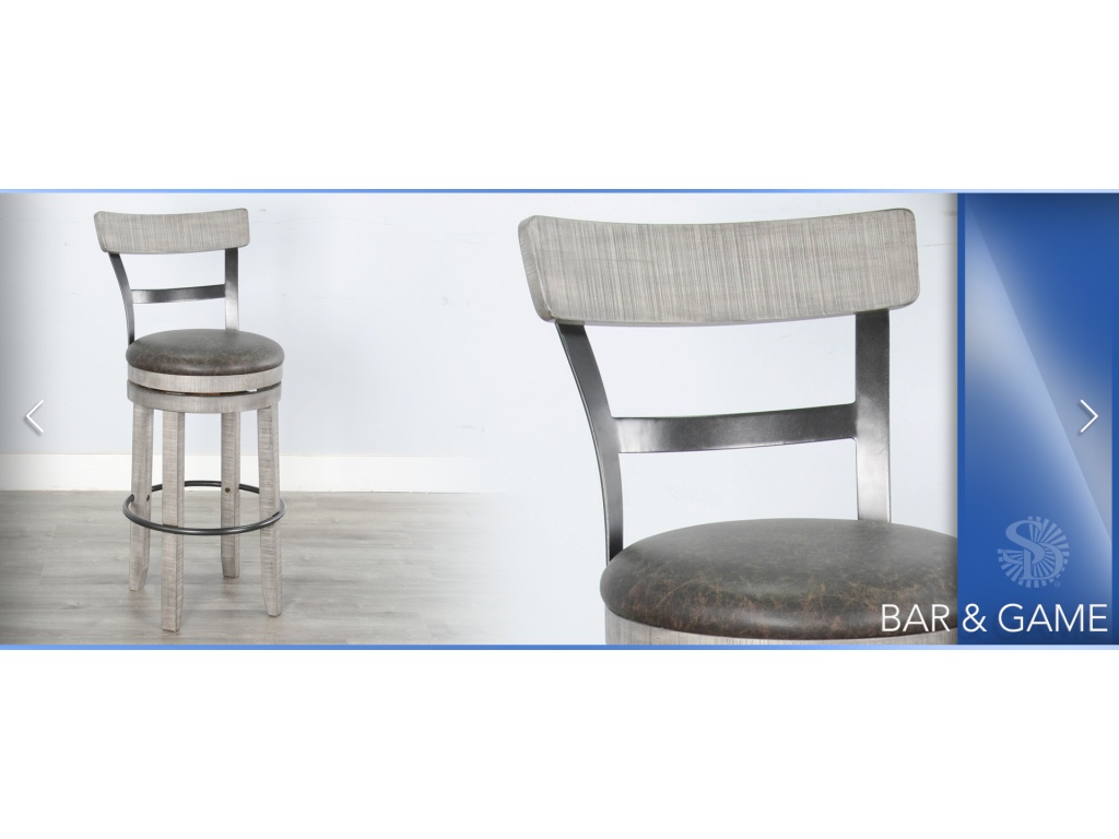 30"H Swivel Barstool Cushion Seat - image 1