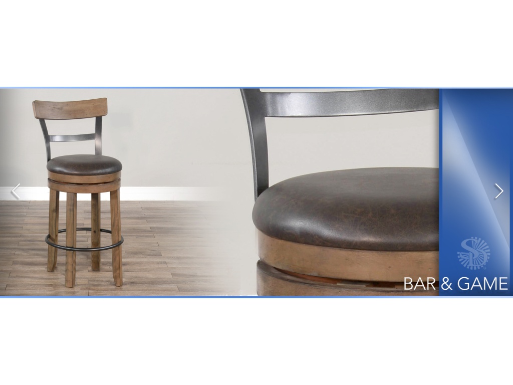 24"H Swivel Barstool Cushion Seat - image 1