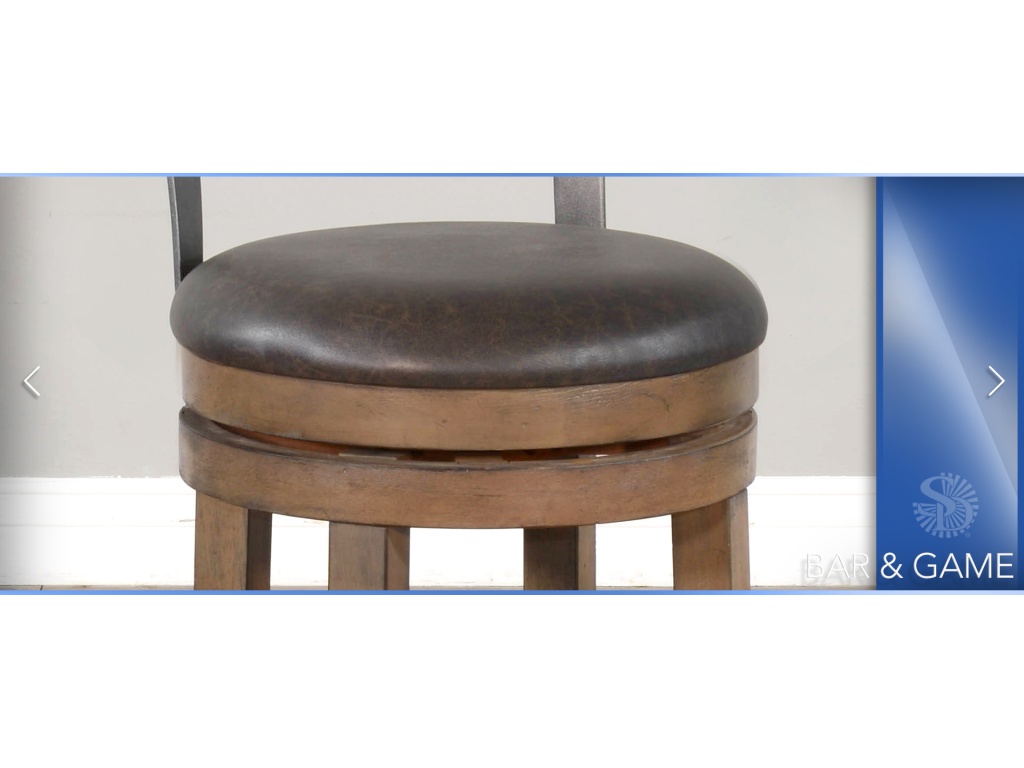 24"H Swivel Barstool Cushion Seat - image 3