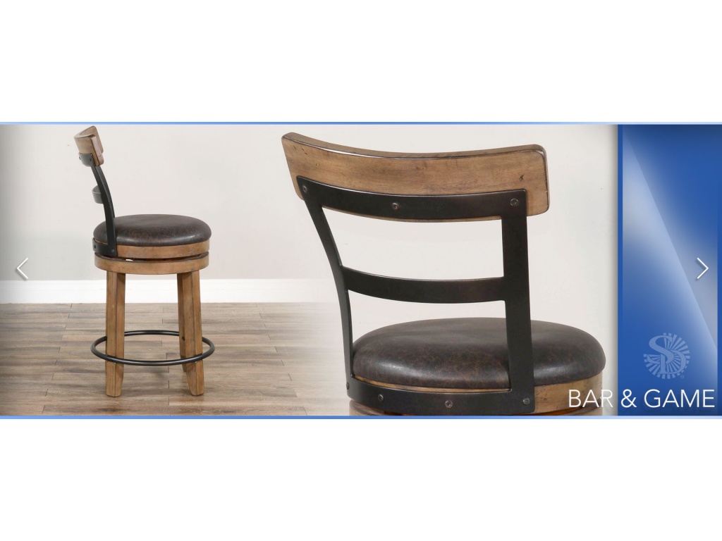 24"H Swivel Barstool Cushion Seat - image 5