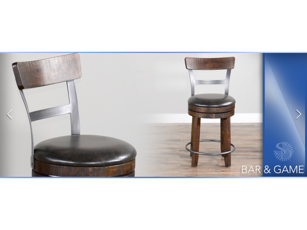 30”H Swivel Barstool Cushion Seat - image 3