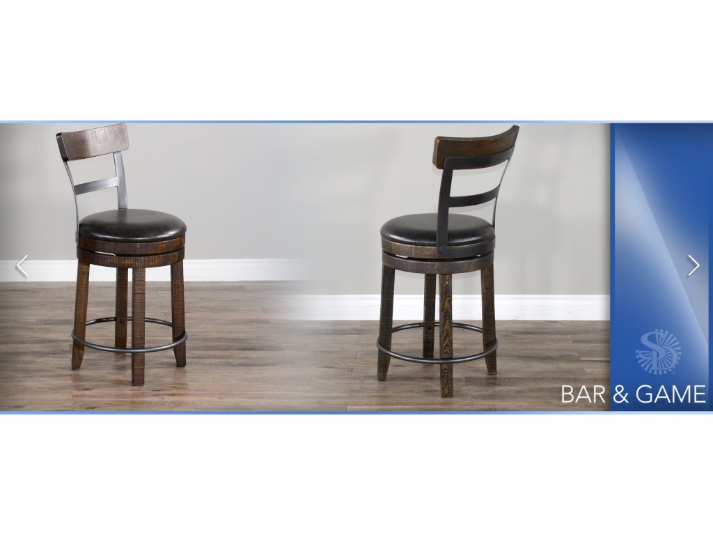 30”H Swivel Barstool Cushion Seat - image 4