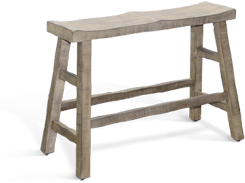 Beach Pebble 24'H Bench Wood Seat - main image