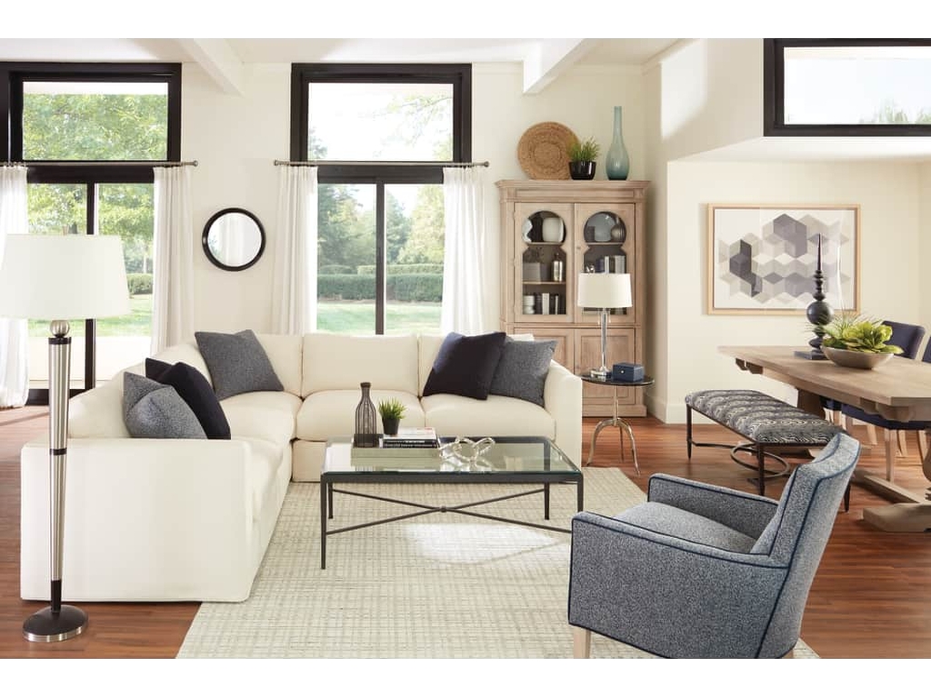 Rowe Derby Slipcovered Sectional, alternate view 1