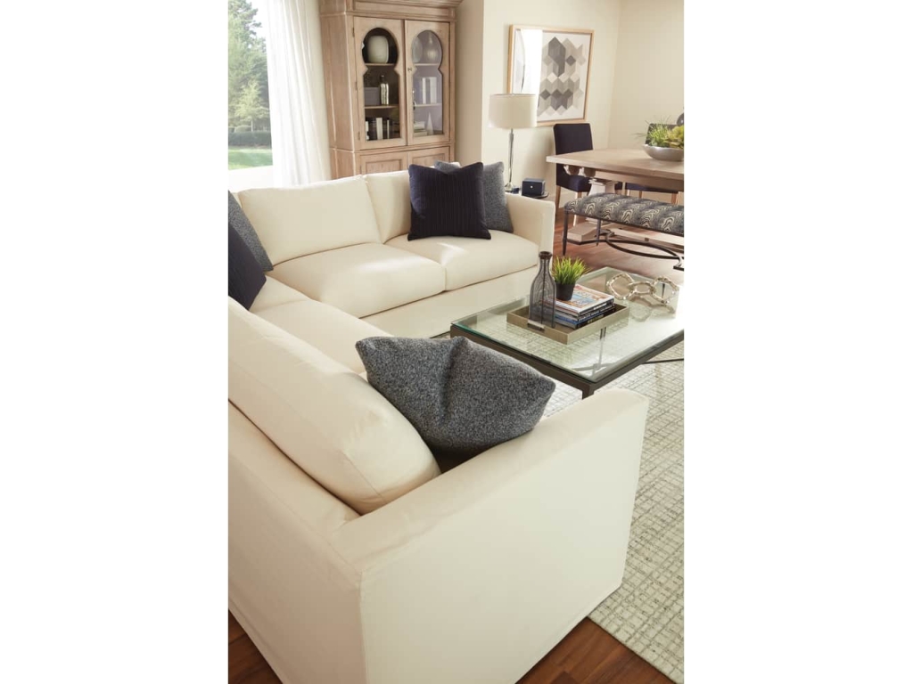 Rowe Derby Slipcovered Sectional, alternate view 3