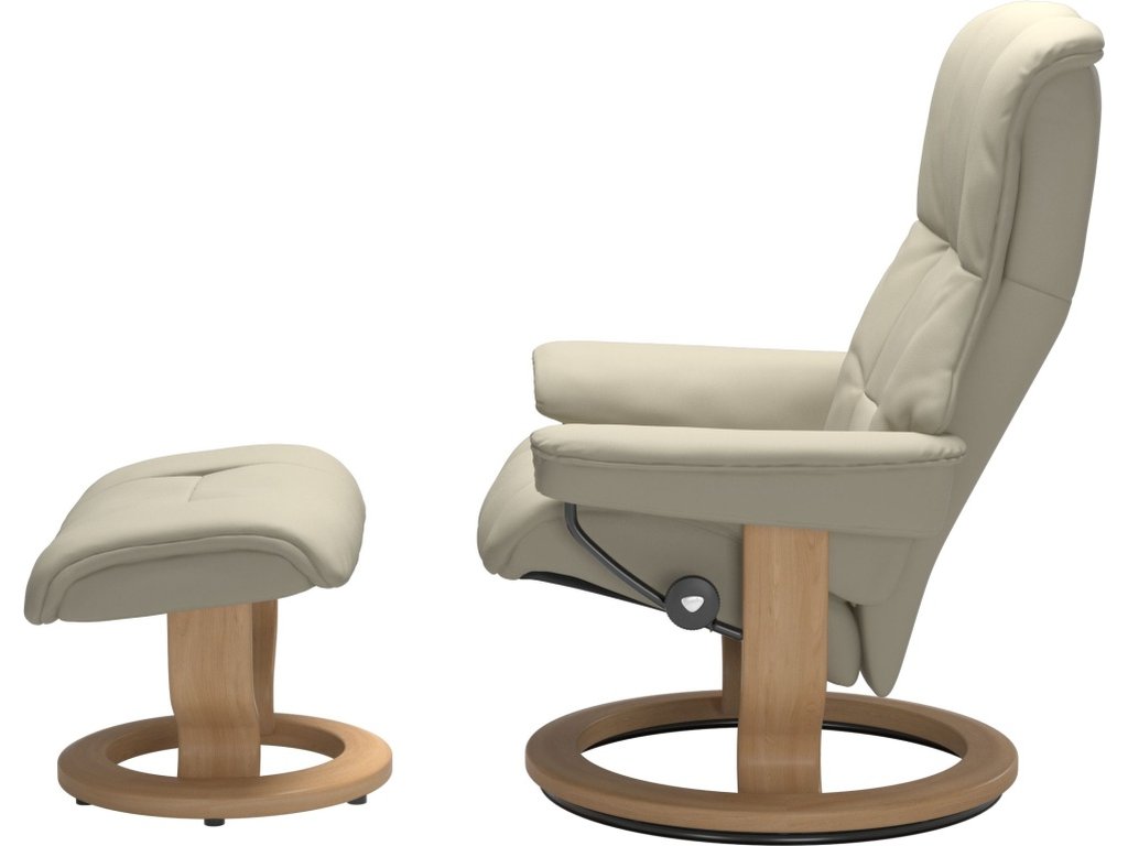 Mayfair (M) Classic Base Recliner with Ottoman - image 1
