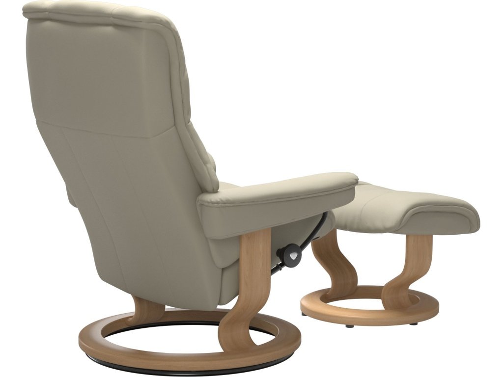 Mayfair (M) Classic Base Recliner with Ottoman - image 3