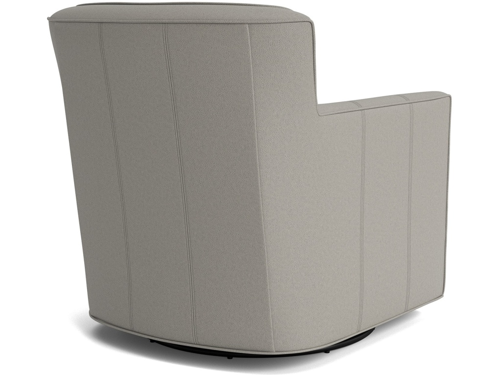 New American Living Leather Thin Track Arm Swivel Glider Chair - image 3