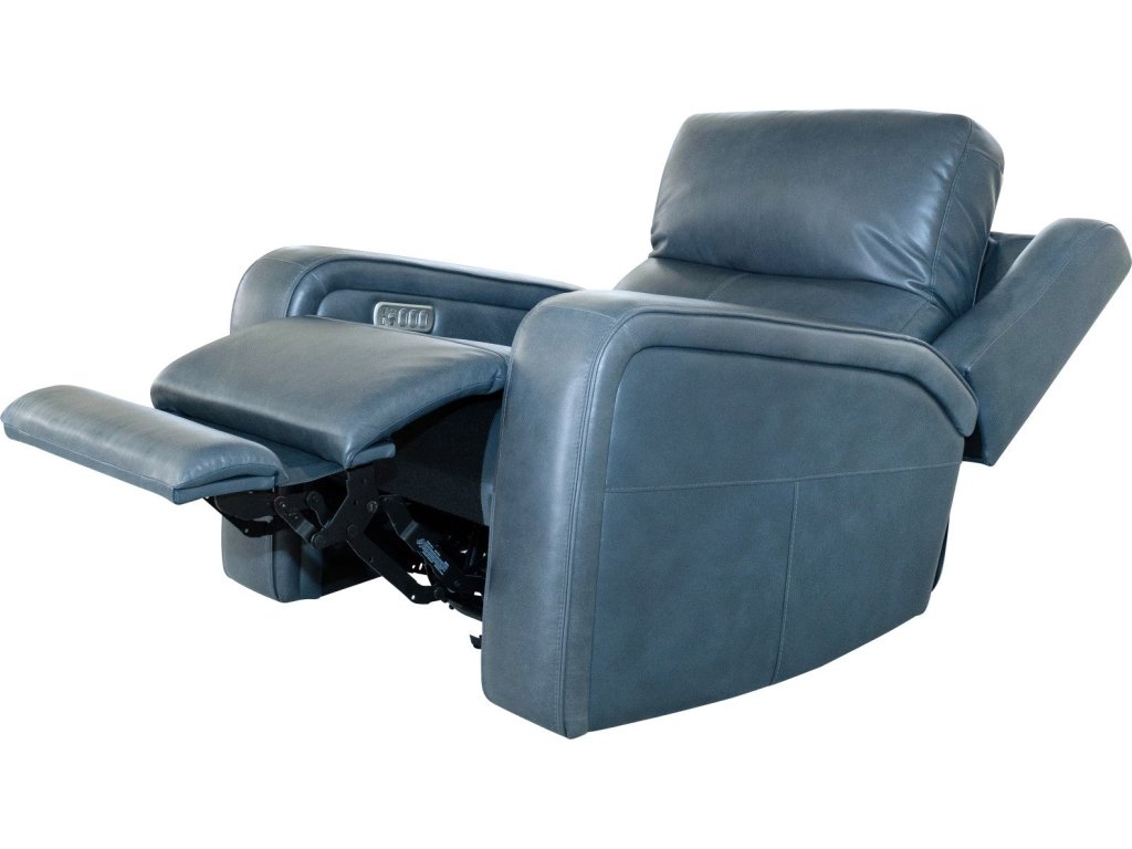 Oasis Storm Leather Power Recliner with Power Headrest, Lumbar, Heat & Massage - image 4
