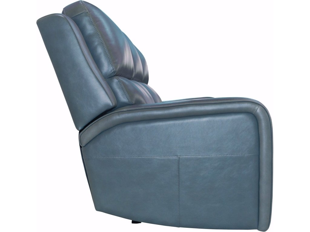 Oasis Storm Leather Power Reclining Sofa with Power Headrests, Lumbar, Heat & Massage - image 2