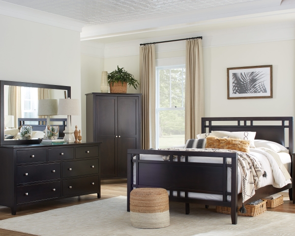 Gridwork Bed with Low Footboard - image 1