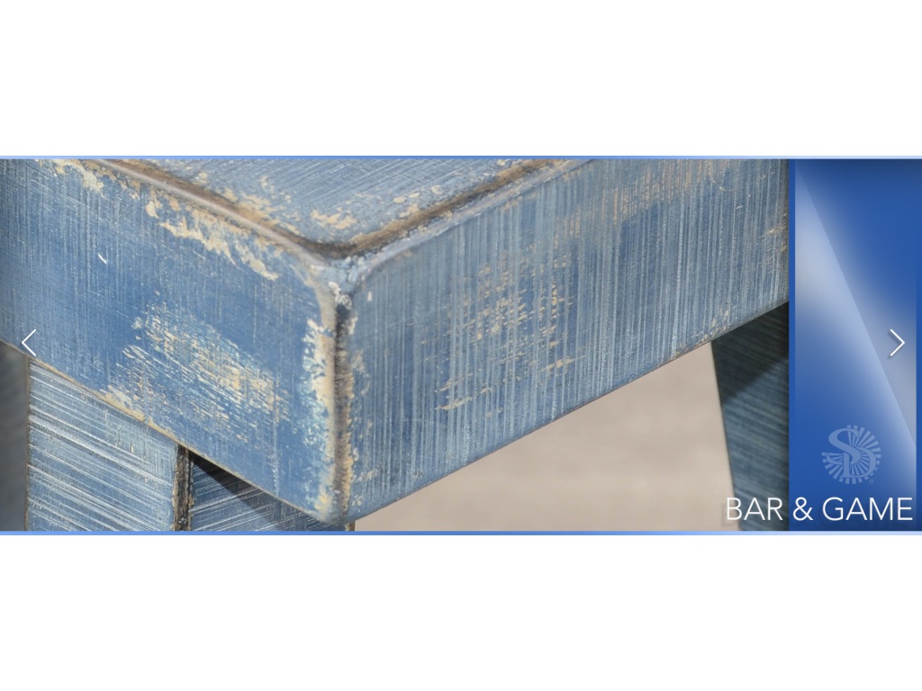 Ocean Blue 24"H Saddle Seat Stool Wood Seat - image 4