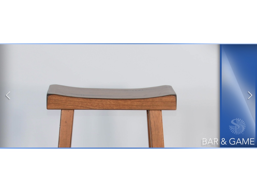 30"H Sedona Saddle Seat Stool Wood Seat - image 1