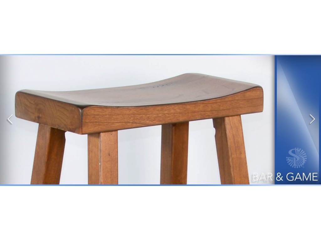 30"H Sedona Saddle Seat Stool Wood Seat - image 3
