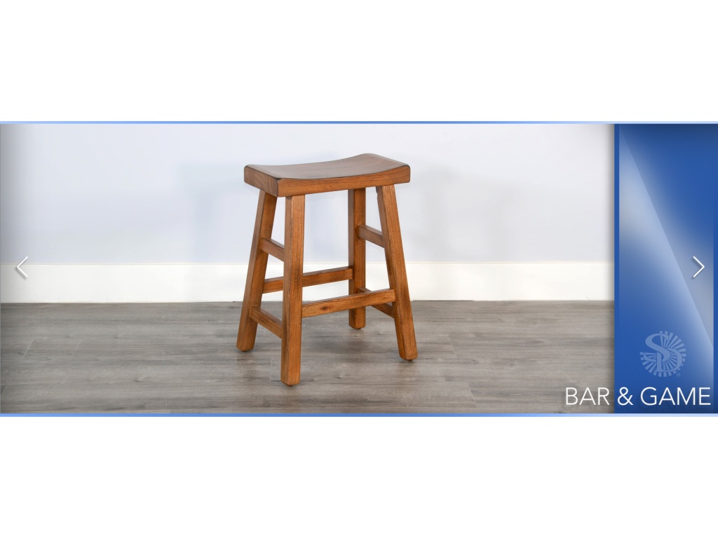 30"H Sedona Saddle Seat Stool Wood Seat - image 5