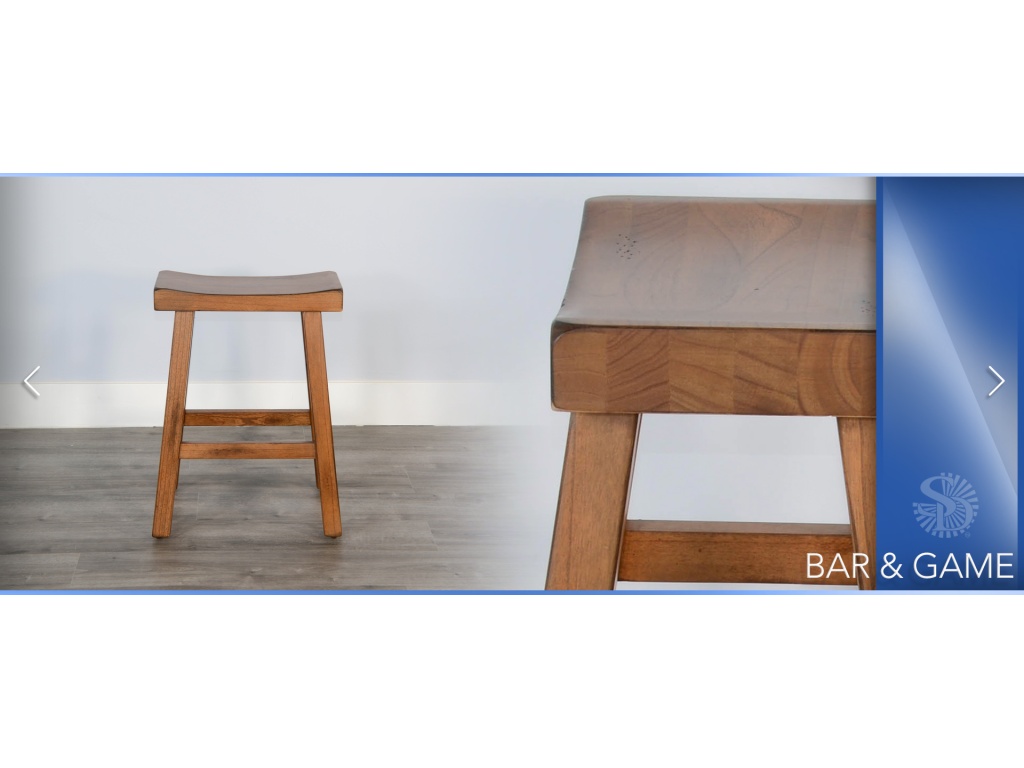 30"H Sedona Saddle Seat Stool Wood Seat - image 6