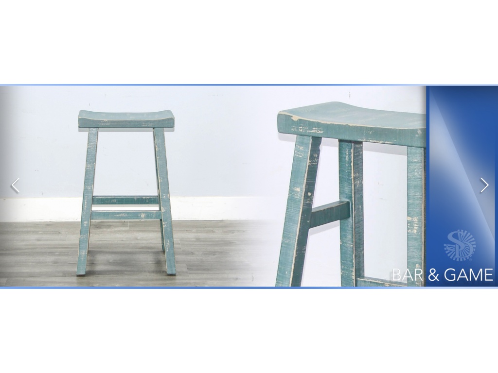 Sea Grass 30"H Saddle Seat Stool Wood Seat - image 1