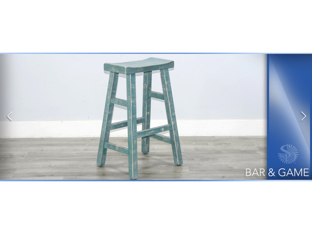 Sea Grass 30"H Saddle Seat Stool Wood Seat - image 3