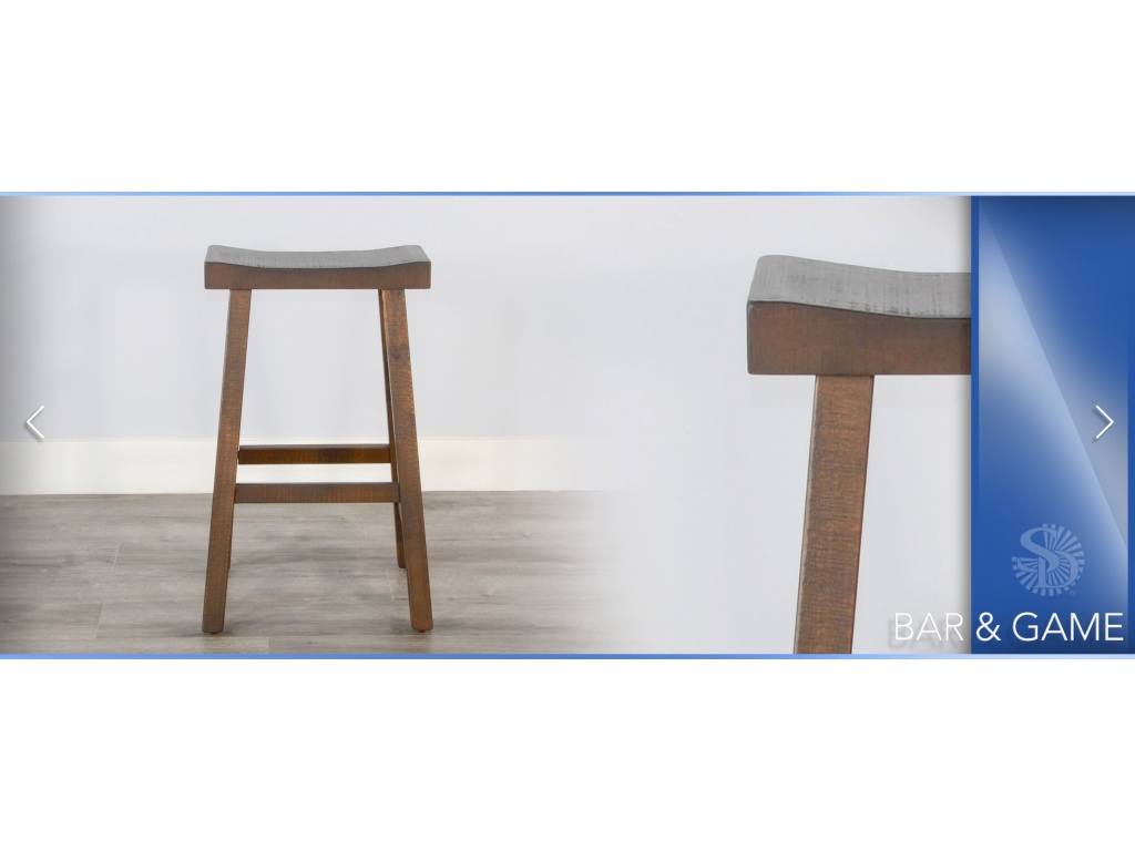 30"H Saddle Seat Stool Wood Seat - image 2