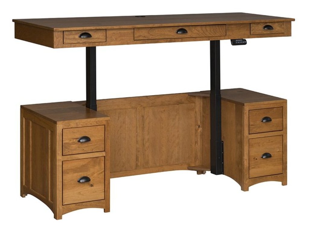 Country Value Woodworks Executive Lift Desk Executive Desk, primary thumbnail