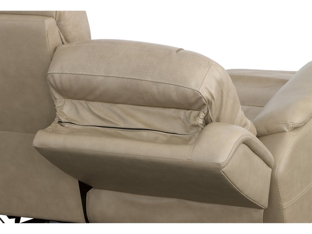 Crew Pebble Leather Power Reclining Loveseat with Power Headrests & Lumbar - image 8