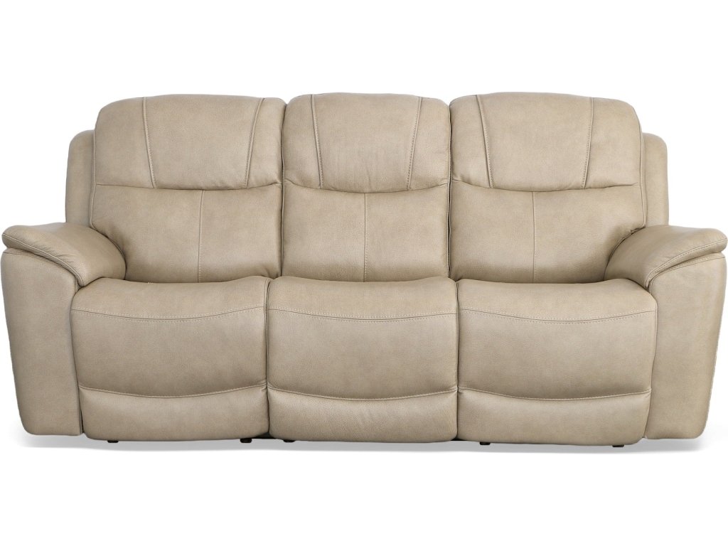 Crew Pebble Leather Power Reclining Sofa with Power Headrests & Lumbar - image 2