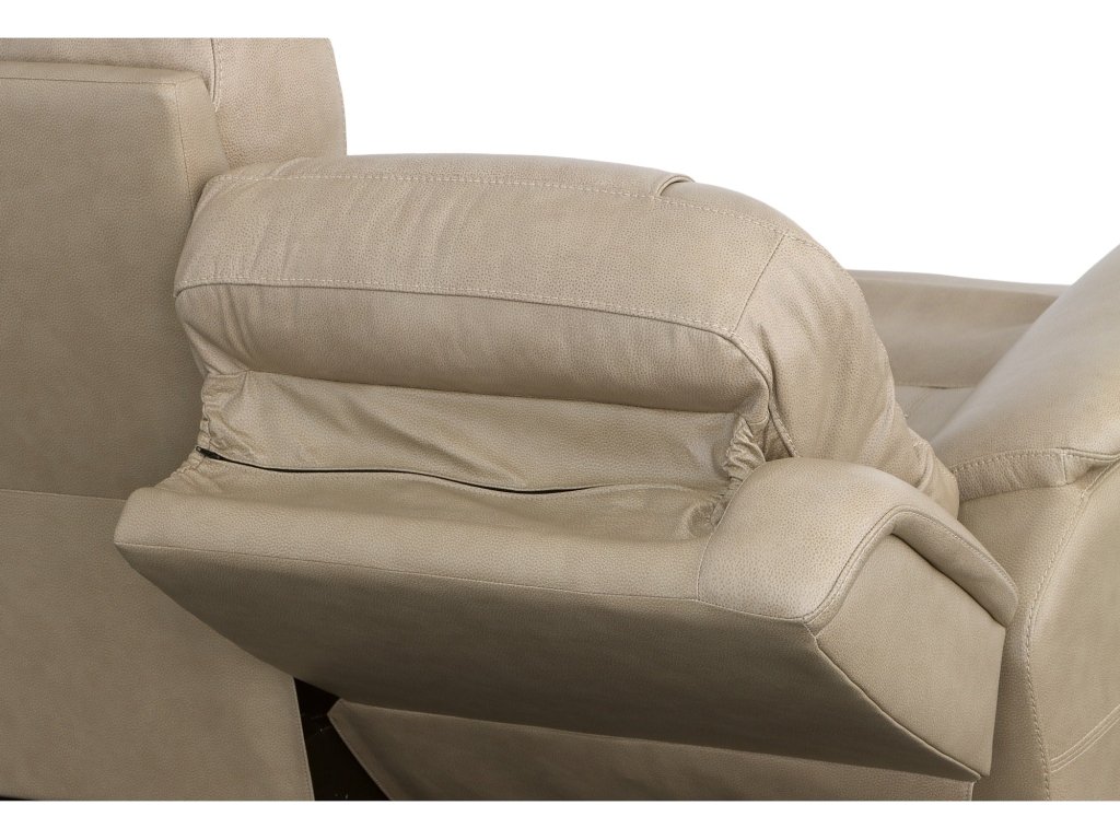 Crew Pebble Leather Power Reclining Sofa with Power Headrests & Lumbar - image 7