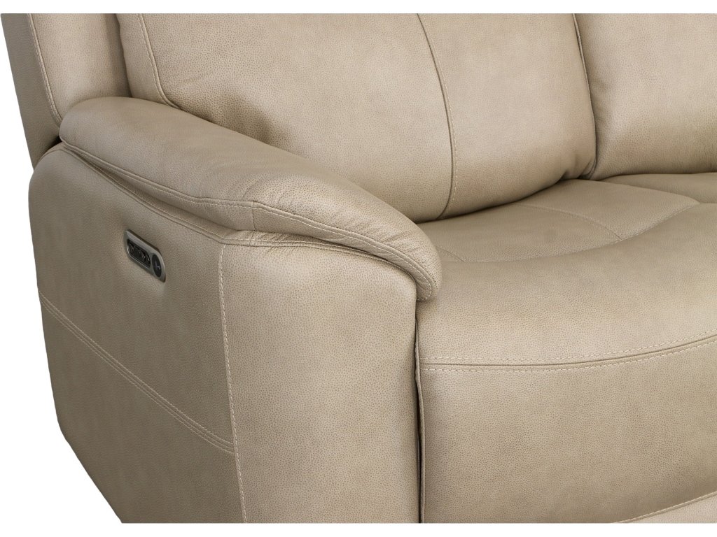 Crew Pebble Leather Power Reclining Sofa with Power Headrests & Lumbar - image 8