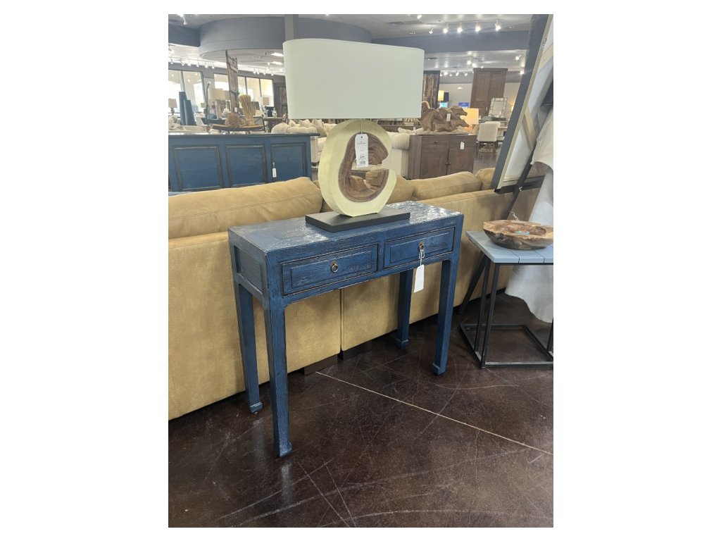 Blue Laquer Small Wooden Console - main image