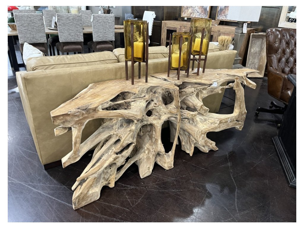 Wooden Teak Root Console - main image