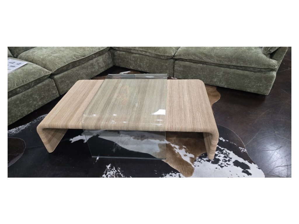 Jute Rope and Glass Cocktail Table - main image