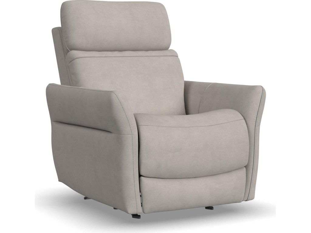 Artemis Dove Fabric Power Rocking Recliner with Power Headrest, Lumbar, Heat & Massage - main image