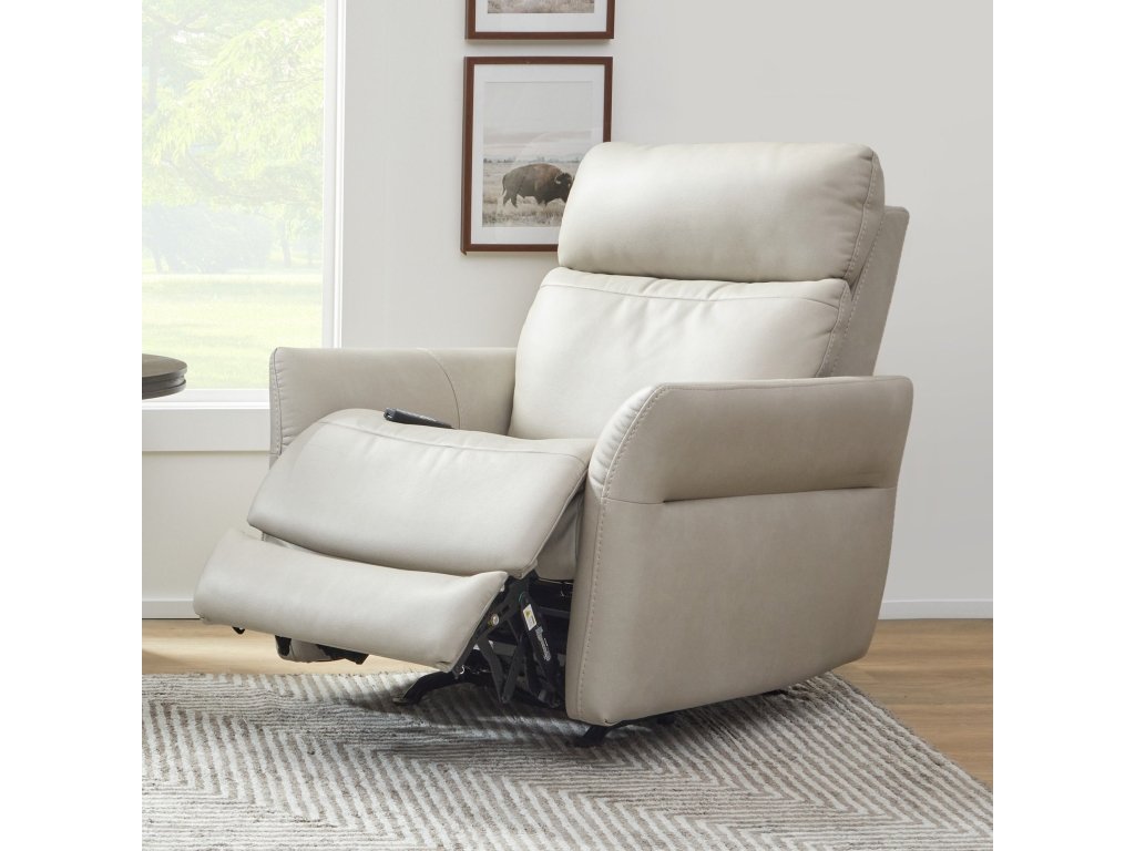Artemis Dove Fabric Power Rocking Recliner with Power Headrest, Lumbar, Heat & Massage - image 1
