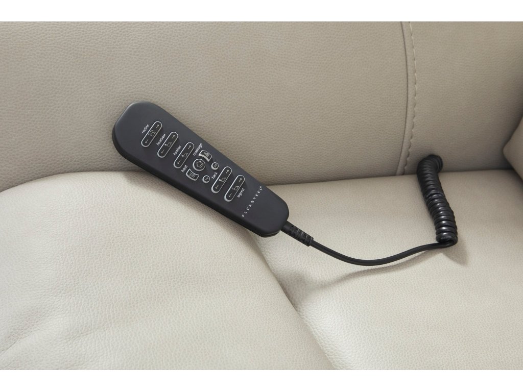 Artemis Dove Fabric Power Rocking Recliner with Power Headrest, Lumbar, Heat & Massage - image 5