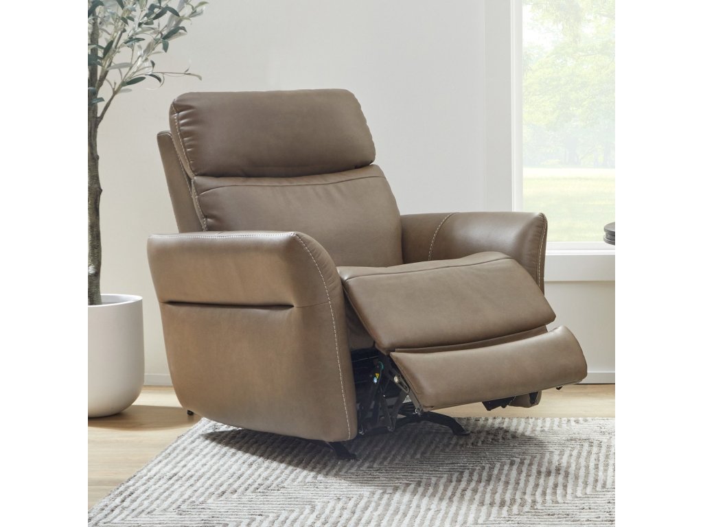 Artemis Cappuccino Fabric Power Rocking Recliner with Power Headrest, Lumbar, Heat & Massage - image 1