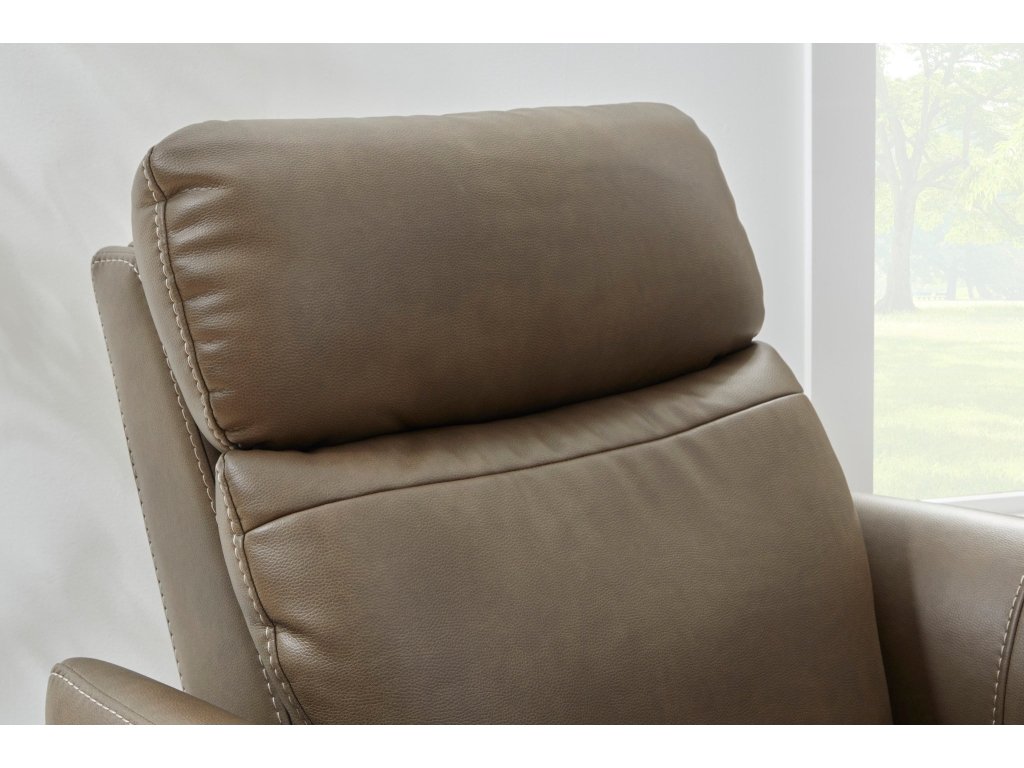 Artemis Cappuccino Fabric Power Rocking Recliner with Power Headrest, Lumbar, Heat & Massage - image 4