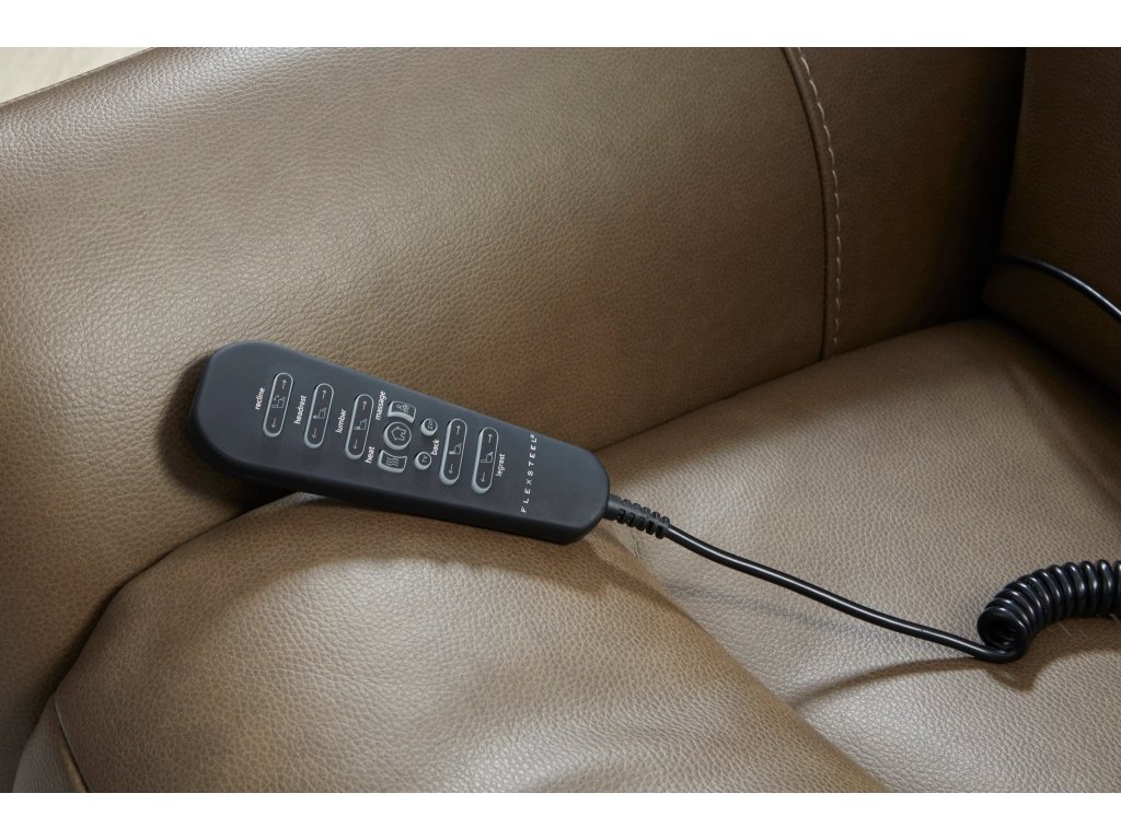 Artemis Cappuccino Fabric Power Rocking Recliner with Power Headrest, Lumbar, Heat & Massage - image 6