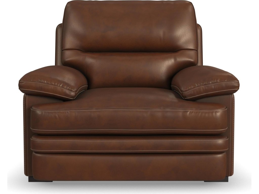 David Pecan Leather Chair - image 2