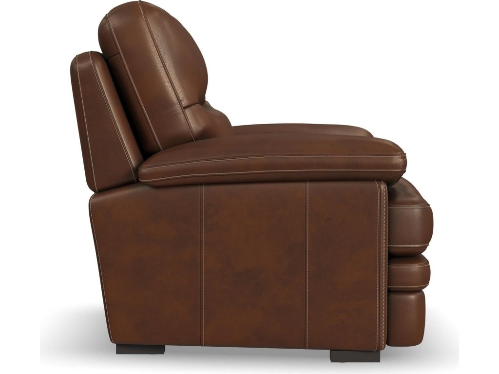 David Pecan Leather Chair - image 3