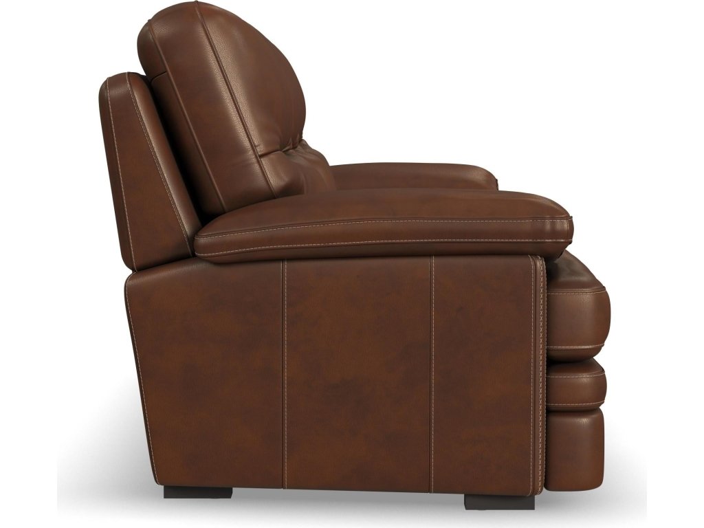 David Pecan Leather Sofa - image 2
